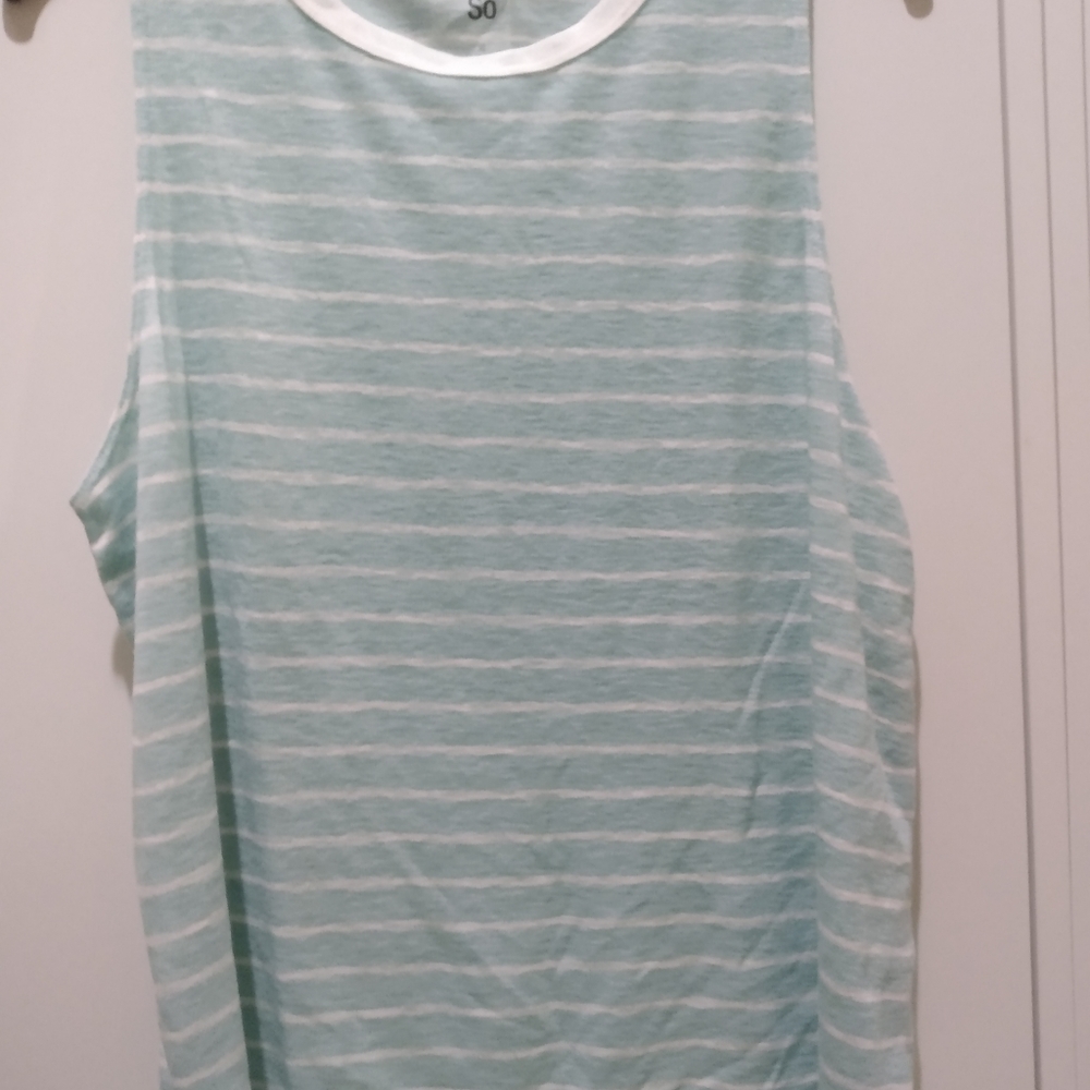 Juniors' SO® Ringer Muscle Tank Top